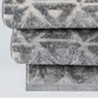 Conceptum Notta 1108 Alfombra de Pasillo Gris y Crema 100 x 450 cm